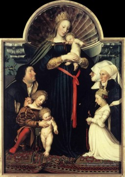 Hans Holbein the Younger œuvres - Darmstadt Madonna Hans Holbein le Jeune